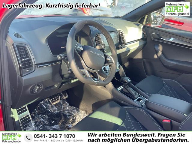 Skoda Karoq - Sportline 1.5 TSI DSG Sportline, AHK, Navi, CANTON, Matrix, AreaView, Side, FS-beheizbar, 5-J. Garantie