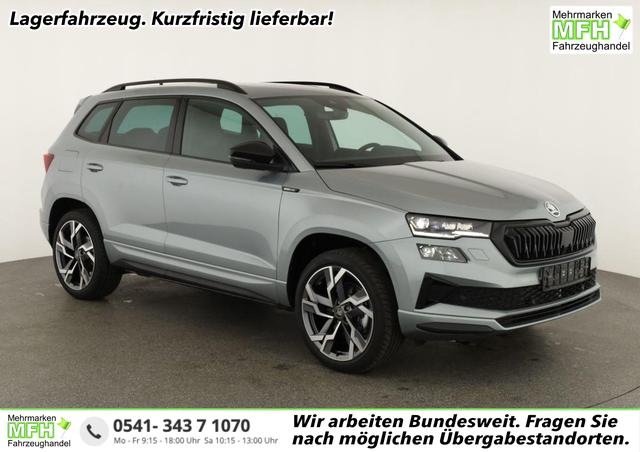 Skoda Karoq - Sportline 4x4 2.0 TSI DSG Sportline, Pano, AHK, Navi, Matrix, Side, Winter, 5 J.-Garantie