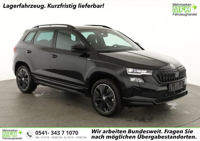 Skoda Karoq - Sportline 1.5 TSI DSG Sportline, Pano, AHK, Navi, CANTON, Matrix, AreaView, Side, FS-beheizbar