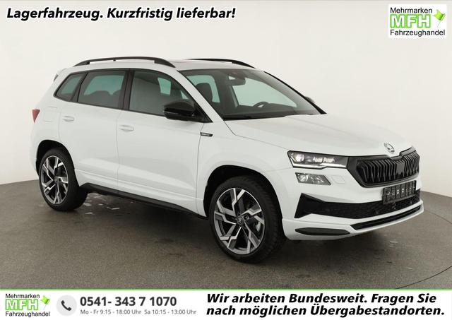 Skoda Karoq - Sportline 4x4 2.0 TSI DSG Sportline, Pano, AHK, Navi, Matrix, Side, Winter, 5 J.-Garantie