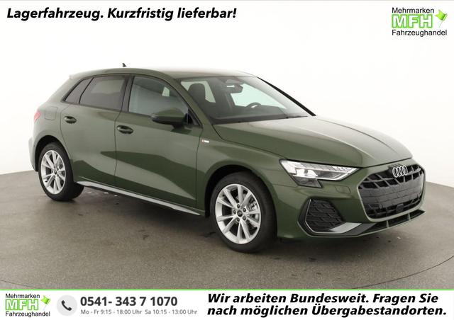 Audi A3 Sportback - TFSI 110 kW S line 35 S-tronic S-LINE, AHK, Matrix, Navi, el. Klappe, Kamera, Winter, 3 J.-Garantie