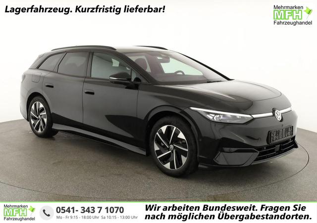 Volkswagen ID.7 Kombi - Pro 210 kW Tourer Black, AHK, HuD, IQ.Light, IQ.Drive, AreaView, Side, Winter, 19-Zoll