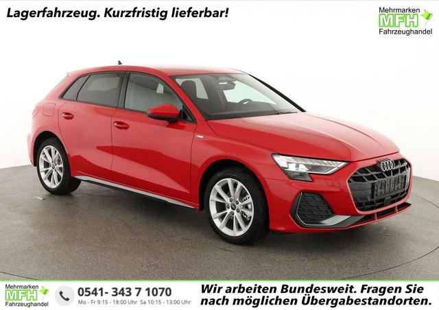 Audi A3 Sportback - TFSI 110 kW S line 35 S-tronic S-LINE, AHK, Matrix, Navi, el. Klappe, Kamera, 3 J.-Garantie