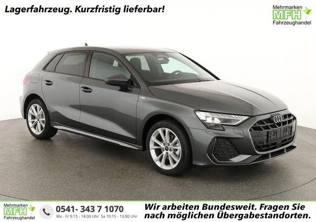 Audi A3 Sportback - TFSI 110 kW S line 35 S-tronic S-LINE, AHK, Matrix, Navi, el. Klappe, Kamera, 3 J.-Garantie