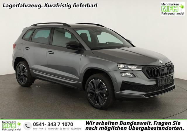 Skoda Karoq - Sportline 1.5 TSI DSG Sportline, Pano, AHK, Navi, CANTON, Matrix, AreaView, Side, el. Klappe, FS-beheizbar, 5 J.-Garantie