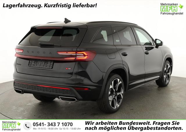 Skoda Kodiaq - 2.0 TSI 195 kW 4x4 RS DSG RS, AHK, Navi, Matrix, Canton, Side, FS-beheizbar, el. Klappe, Kamera, 20-Zoll, 5 J.-Garantie