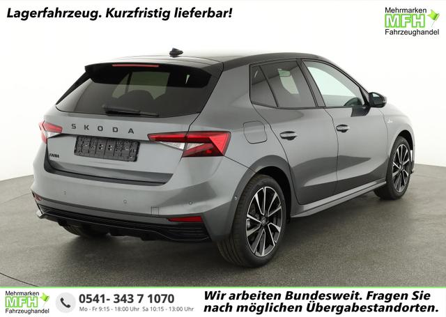 Skoda Fabia - Monte Carlo 1.5 TSI DSG Carlo, Ladeboden, LED, Kamera, App-Connect, 17-Zoll