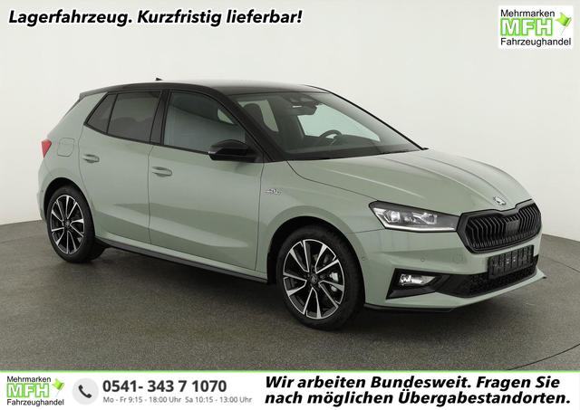 Skoda Fabia - Monte Carlo 1.5 TSI DSG Carlo, Ladeboden, LED, Kamera, App-Connect, 17-Zoll