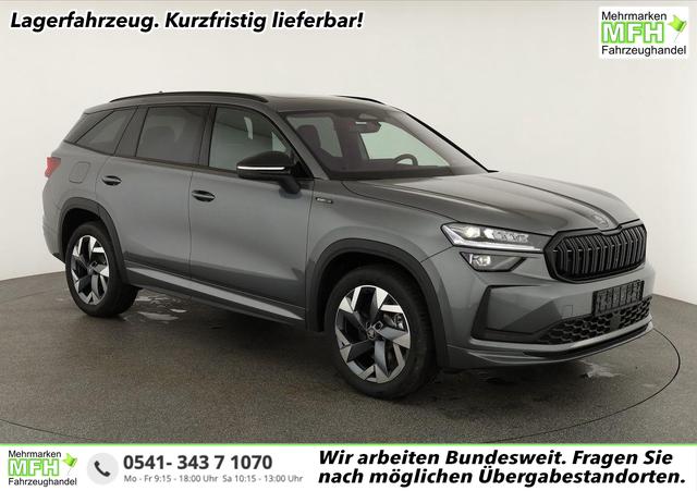Skoda Kodiaq - 2.0 TSI 150 kW 4x4 Sportline DSG Sportline, Pano, AHK, Navi, Matrix, Canton, Side, FS-beheizbar, el. Klappe, Kamera, 19-Zoll, 5 J.-Garantie