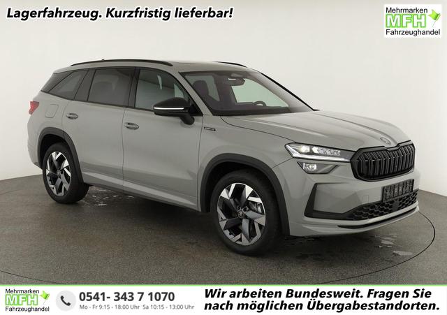 Skoda Kodiaq - 2.0 TSI 150 kW 4x4 Sportline DSG Sportline, Pano, AHK, Navi, Matrix, Canton, Side, FS-beheizbar, el. Klappe, Kamera, 19-Zoll, 5 J.-Garantie