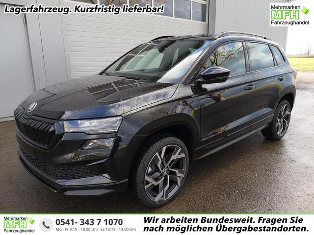 Skoda Karoq - Sportline 2.0TDI DSG 4x4 AHK Matrix Pano Sound Leder 19 Zoll
