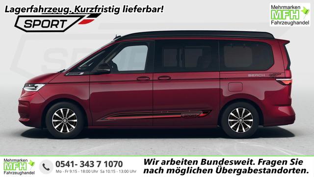 Volkswagen T7 California - Beach Camper 2.0TDI DSG Sport Edition 8 Fach GV5 Komfort+