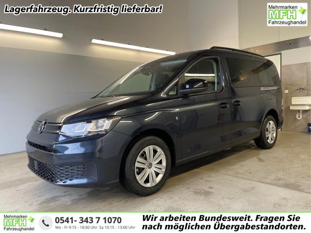 Volkswagen / Caddy / Blau / / / 115PS DSG AHK+7 Sitze+Kamera+App-Connect+Winterpaket+ACC+SideAssist