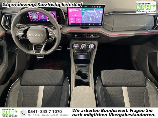 Skoda / Kodiaq / Schwarz / / / 193PS TDI 4x4 7Sitze+AHK+HUD+Pano+360&deg;+GV5+Navi+CANTON+Alu20