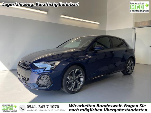 Audi A3 Sportback - S line TFSI quattro GV3+AHK+Alu18+Navi+Cam+eHeck+Sound+ACC+OptikSchwarz