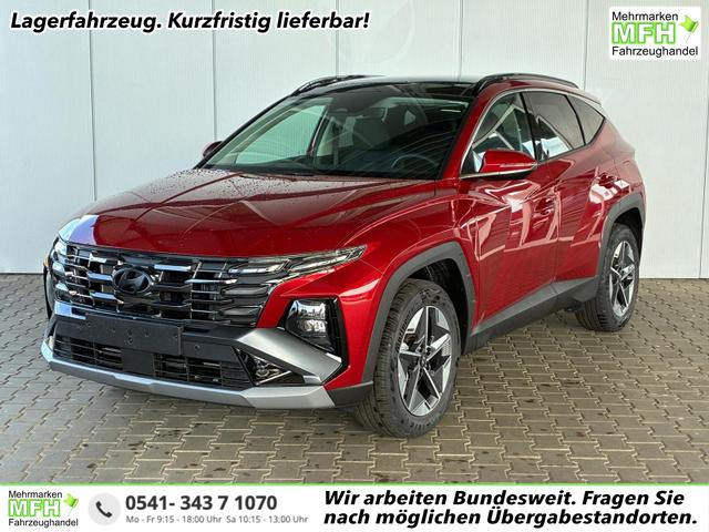 Hyundai TUCSON - E-Motion 1.6 T-GDi 2WD HEV / Panoramadach ACC LED Sitz + Lenkradheizung Navi PDC V&H Kamera Alu 18"