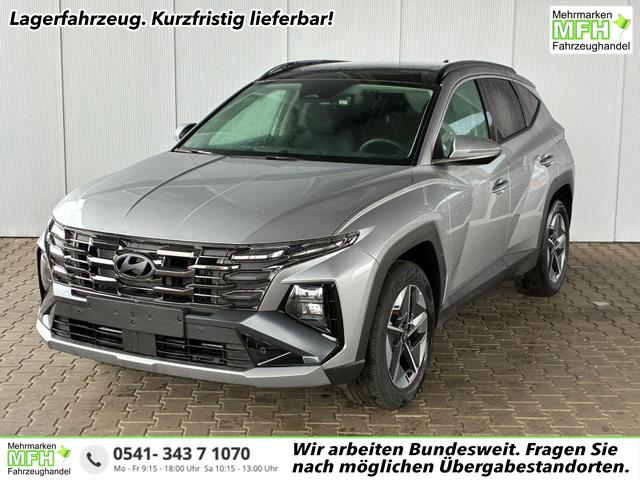 Hyundai TUCSON - E-Motion 1.6 T-GDi 2WD HEV / Panoramadach ACC LED Sitz + Lenkradheizung Navi PDC V&H Kamera Alu 18"