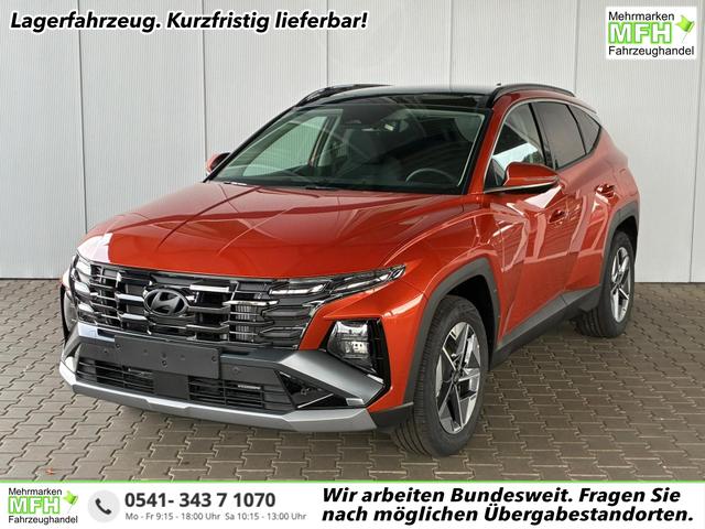 Hyundai TUCSON - E-Motion 1.6 T-GDI 2WD 48V DCT / Panoramadach ACC Sitz + Lenkradheizung LED Navi PDC V&H Kamera Alu 18"