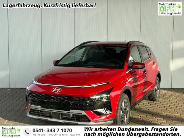 Hyundai BAYON - Premium 1.0 T-GDI 100 PS 48V 7DCT / Keyless ACC Soundsystem BOSE Sitz + Lenkradheizung LED Navi PDC V&H Kamera Totwinkel Alu 16"