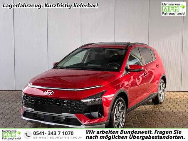 Hyundai BAYON - Premium Sky 1.0 T-GDI 100 PS 48V 7DCT / Keyless ACC Soundsystem BOSE Sitz + Lenkradheizung LED Navi PDC V&H Kamera Totwinkel Alu 16"