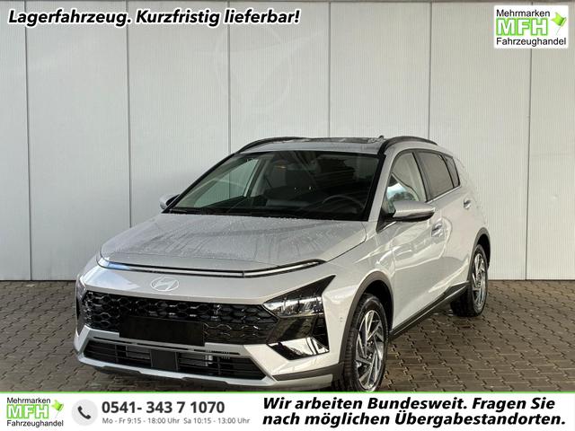 Hyundai BAYON - Premium Sky 1.0 T-GDI 100 PS 48V 7DCT / Keyless ACC Soundsystem BOSE Sitz + Lenkradheizung LED Navi PDC V&H Kamera Totwinkel Alu 16"