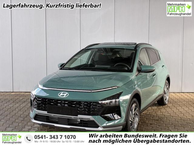 Hyundai BAYON - Premium Sky 1.0 T-GDI 100 PS 48V 7DCT / Keyless ACC Soundsystem BOSE Sitz + Lenkradheizung LED Navi PDC V&H Kamera Totwinkel Alu 16"