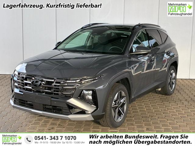 Hyundai TUCSON - E-Motion 1.6 T-GDi 2WD HEV / Panoramadach ACC LED Sitz + Lenkradheizung Navi PDC V&H Kamera Alu 18"