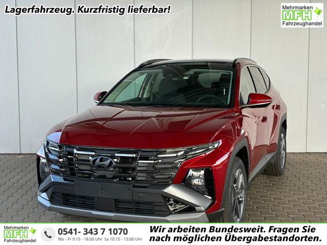 Hyundai TUCSON - E-Motion 1.6 T-GDI 2WD 48V DCT / Panoramadach ACC Sitz + Lenkradheizung LED Navi PDC V&H Kamera Alu 18"
