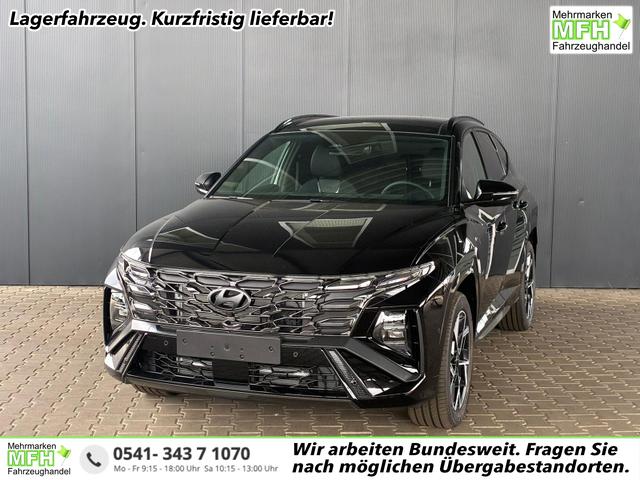 Hyundai TUCSON HEV 2WD N-Line X Pano / MY27 Panoramadach Head-Up 360&deg; Kam. ACC Sitz + Lenkradheiz. Sitzbel&uuml;ftung Alu 19" 
