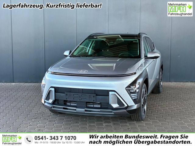 Hyundai KONA - Comfort Plus 1.6 T-GDI DCT 4WD / Navi ACC Keyless Sitz + Lenkradheiz. Schiebedach LED Alu 18"