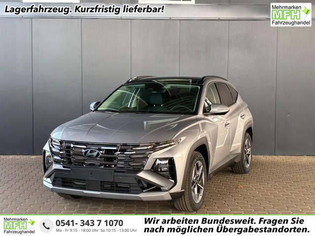 Hyundai TUCSON - Comfort Plus 1.6 T-GDI 4WD 48V DCT / Matrix-LED Pano-Dach ACC Shz hi + vo Teilleder Alu 18"