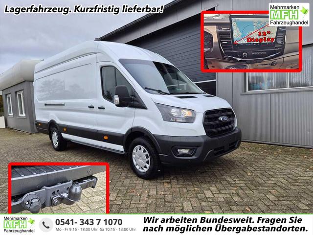Ford Transit 350 L4H3 2.0 EcoBlue 130PS Trend Heckantrieb 3,5t 2-Sitzer AHK Sitzheizung Frontscheibe beheizb. Klimaautomatik Navi PDC v+h Bluetooth DAB Apple CarPlay Android Auto Tempomat Ganzj.Reifen 
