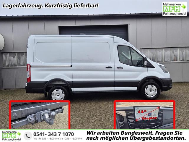 Ford Transit - L2H2 2.0 EcoBlue 165PS Trend Heckantrieb 3,5t 2-Sitzer AHK Sitzheizung Lenkradheizung Frontscheibe beheizb. Klimaautomatik PDC v+h R&uuml;ckf.Kamera Bluetooth DAB Apple CarPlay Android Auto Tempomat Ganzj.Reifen