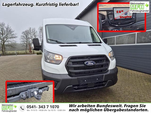 Ford Transit - L2H2 2.0 EcoBlue 165PS Trend Heckantrieb 3,5t 2-Sitzer AHK Sitzheizung Lenkradheizung Frontscheibe beheizb. Klimaautomatik PDC v+h R&uuml;ckf.Kamera Bluetooth DAB Apple CarPlay Android Auto Tempomat Ganzj.Reifen