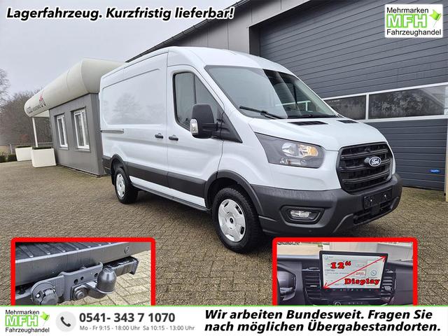 Ford Transit - L2H2 2.0 EcoBlue 130PS Trend 3,5t 2-Sitzer AHK Sitzheizung Lenkradheizung Frontscheibe beheizb. Klimaautomatik PDC v+h R&uuml;ckf.Kamera Bluetooth DAB Apple CarPlay Android Auto Tempomat Ganzj.Reifen
