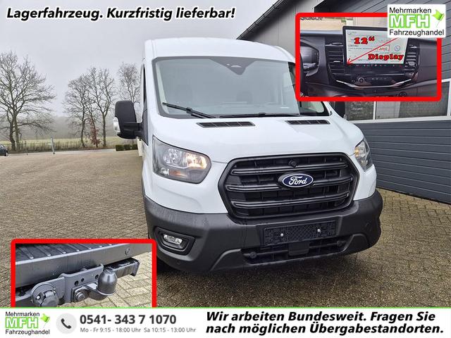 Ford Transit - L2H2 2.0 EcoBlue 130PS Trend 3,5t 2-Sitzer AHK Sitzheizung Lenkradheizung Frontscheibe beheizb. Klimaautomatik PDC v+h R&uuml;ckf.Kamera Bluetooth DAB Apple CarPlay Android Auto Tempomat Ganzj.Reifen