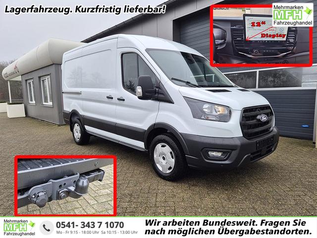 Ford Transit - L2H2 2.0 EcoBlue 130PS Trend 3,5t 3-Sitzer AHK Sitzheizung Lenkradheizung Frontscheibe beheizb. Klimaautomatik Bluetooth DAB Apple CarPlay Android Auto PDC v+h R&uuml;ckf.Kamera Tempomat