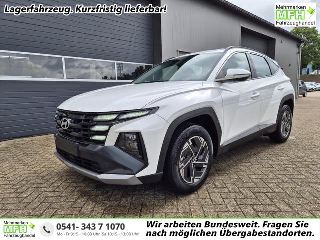 Hyundai TUCSON - 1.6 T-GDI 160PS Sitzheizung Lenkradheizung Klimaautomatik Navi 12,3"-Touchscreen DAB+ wireless Apple CarPlay + Android Auto PDC v+h Rückf.Kamera 2xKeyless 17-LM