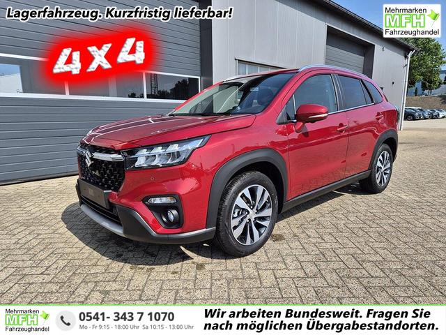 Suzuki S-Cross - Comfort+ 110PS MHEV 4x4 ALLGRIP 1.4 Boosterjet Teilleder Navi Klimaautomatik Sitzheizung ACC PDC v+h 4x Kamera Suzuki-Radio Apple CarPlay Android Auto Touchscreen 2xKeyless 17-LM