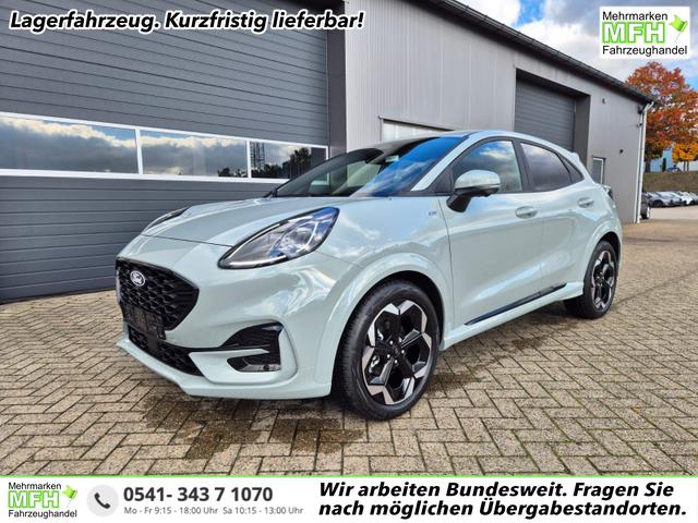 Ford Puma - ST-Line X 1.0 EcoBoost Hybrid 125PS Automatik NEUES MODELL 360°Kamera AbstandsTempomat el.Heckklappe Premium Leder (Sensico) B+O-Sound Klimaautomatik Sitzheizung Lenkradheizung Frontscheibe beheizb. Ford-Navi SYNC4 Bluetooth Apple CarPlay Android A
