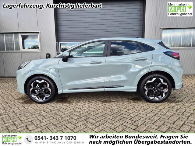 Ford Puma - ST-Line X 1.0 EcoBoost Hybrid 125PS Automatik NEUES MODELL 360°Kamera AbstandsTempomat el.Heckklappe Premium Leder (Sensico) B+O-Sound Klimaautomatik Sitzheizung Lenkradheizung Frontscheibe beheizb. Ford-Navi SYNC4 Bluetooth Apple CarPlay Android A