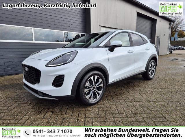 Ford Puma - Titanium 1.0 EcoBoost Hybrid 125PS Automatik Klimaautomatik Sitzheizung Lenkradheizung Frontscheibe beheizb. LED-Scheinwerfer Ford-Navi SYNC4 Bluetooth Apple CarPlay Android Auto PDC 17-LM