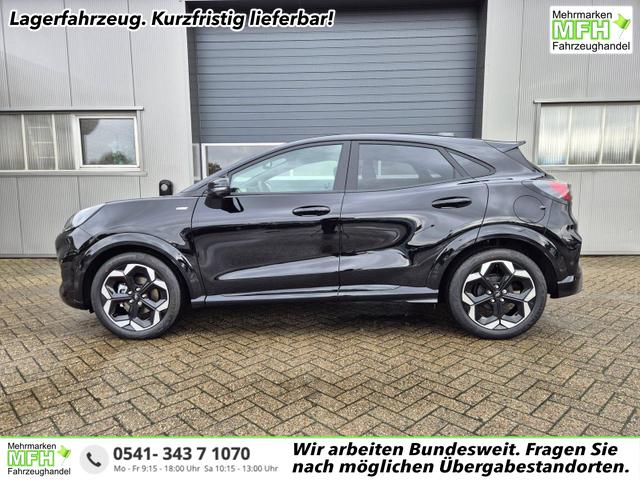 Ford Puma - ST-Line X 1.0 EcoBoost Hybrid 125PS Automatik NEUES MODELL 360°Kamera AbstandsTempomat el.Heckklappe Premium Leder (Sensico) B+O-Sound Klimaautomatik Sitzheizung Lenkradheizung Frontscheibe beheizb. Ford-Navi SYNC4 Bluetooth Apple CarPlay Android A