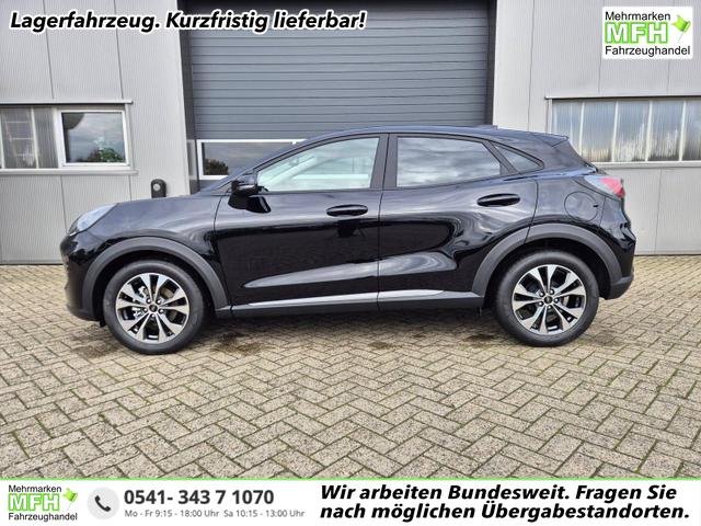 Ford Puma - Titanium 1.0 EcoBoost Hybrid 125PS Automatik Klimaautomatik Sitzheizung Lenkradheizung Frontscheibe beheizb. LED-Scheinwerfer Ford-Navi SYNC4 Bluetooth Apple CarPlay Android Auto PDC 17-LM