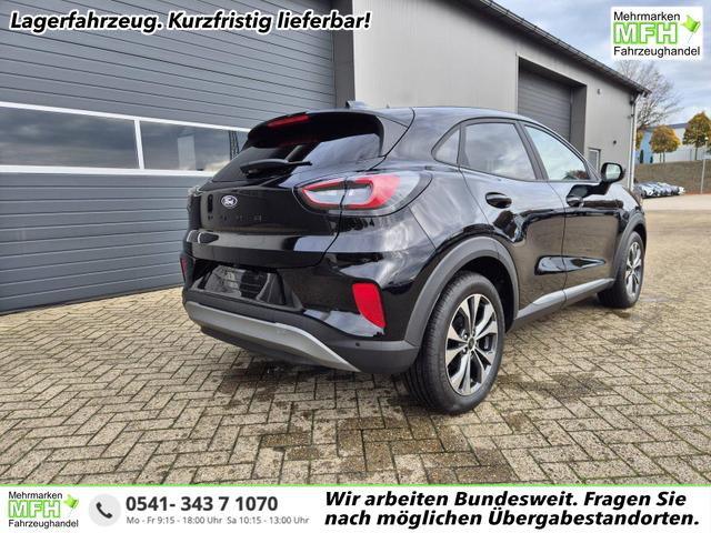 Ford Puma - Titanium 1.0 EcoBoost Hybrid 125PS Automatik Klimaautomatik Sitzheizung Lenkradheizung Frontscheibe beheizb. LED-Scheinwerfer Ford-Navi SYNC4 Bluetooth Apple CarPlay Android Auto PDC 17-LM