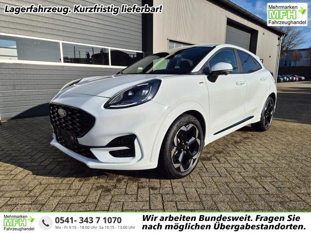 Ford Puma - ST-Line X 1.0 EcoBoost Hybrid 125PS Automatik NEUES MODELL 360°Kamera AbstandsTempomat el.Heckklappe Premium Leder (Sensico) B+O-Sound Klimaautomatik Sitzheizung Lenkradheizung Frontscheibe beheizb. Ford-Navi SYNC4 Bluetooth Apple CarPlay Android A