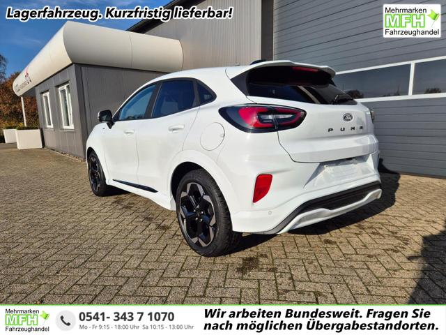 Ford Puma - ST-Line X 1.0 EcoBoost Hybrid 125PS Automatik NEUES MODELL 360°Kamera AbstandsTempomat el.Heckklappe Premium Leder (Sensico) B+O-Sound Klimaautomatik Sitzheizung Lenkradheizung Frontscheibe beheizb. Ford-Navi SYNC4 Bluetooth Apple CarPlay Android A