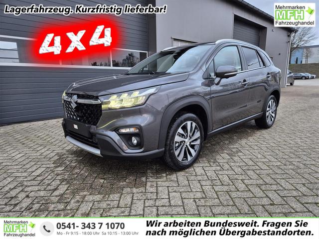 Suzuki S-Cross - Comfort+ 110PS Automatik MHEV 4x4 ALLGRIP 1.4 Boosterjet Allrad Teilleder Navi Klimaautomatik Sitzheizung ACC PDC v+h 4x Kamera Suzuki-Radio Apple CarPlay Android Auto Touchscreen 2xKeyless 17-LM