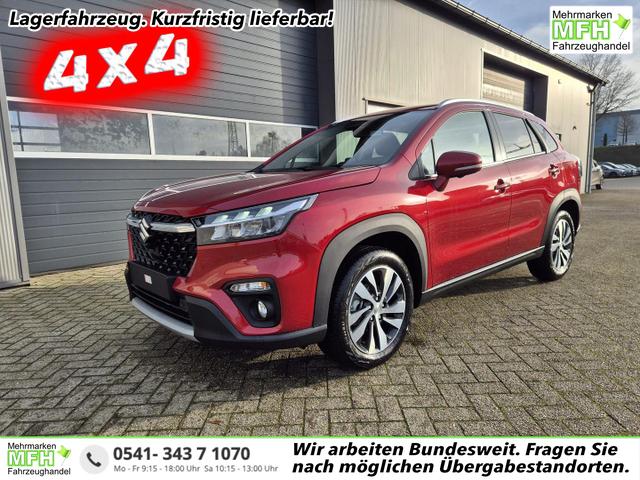 Suzuki S-Cross - Comfort+ 110PS Automatik MHEV 4x4 ALLGRIP 1.4 Boosterjet Allrad Teilleder Navi Klimaautomatik Sitzheizung ACC PDC v+h 4x Kamera Suzuki-Radio Apple CarPlay Android Auto Touchscreen 2xKeyless 17-LM