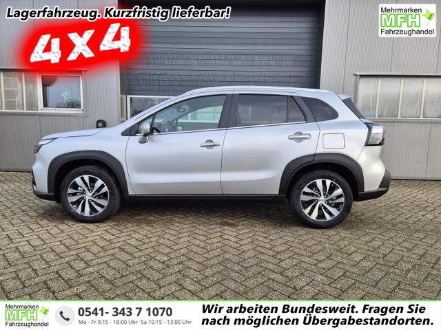 Suzuki S-Cross - Comfort+ 110PS Automatik MHEV 4x4 ALLGRIP 1.4 Boosterjet Allrad Teilleder Navi Klimaautomatik Sitzheizung ACC PDC v+h 4x Kamera Suzuki-Radio Apple CarPlay Android Auto Touchscreen 2xKeyless 17-LM